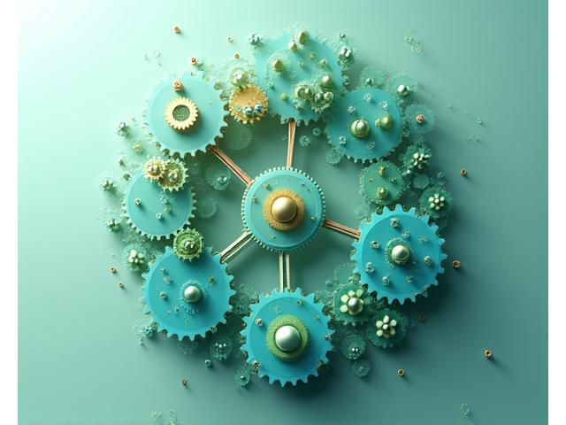 Ilustração abstrata moderna de uma roda de engrenagens interconectadas, cada segmento representando um princípio da metodologia de Paulo Freire: Diálogo, Conscientização, Problematização, Práxis. Elementos digitais sutis, como ícones de tablet e conexão Wi-Fi, são incorporados às engrenagens, simbolizando a integração tecnológica. As cores dominantes são os tons de verde e azul da Zentori, com toques de laranja nas conexões.
