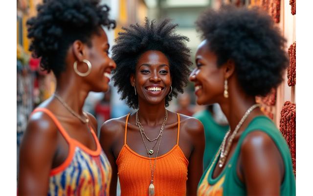 Grupo de mulheres negras empreendedoras em Salvador