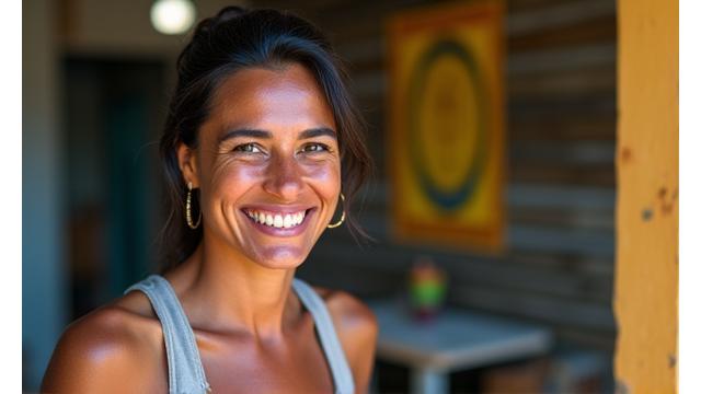 Maria, beneficiária do programa de geração de renda